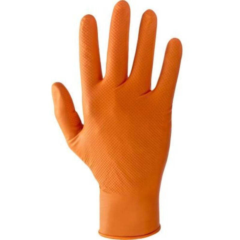foto del prodotto guanti in nitrile arancione tg.l (pz.50) cf 1
