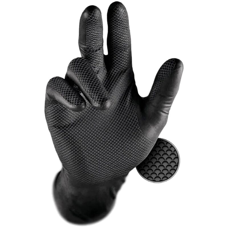 foto del prodotto guanti in nitrile grippaz issaline 246bk neri xl nero