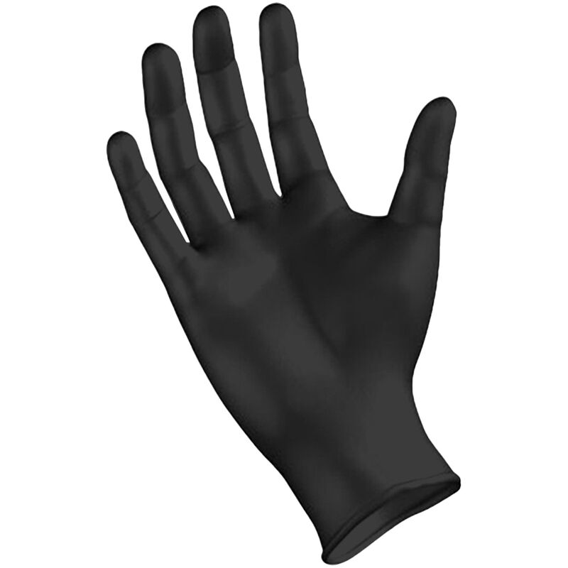 foto del prodotto guanti in nitrile spessorati 0,28 mm taglia xl nero arexons conf. 50 pezzi