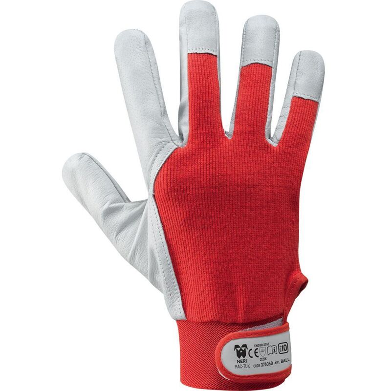 foto del prodotto guanti in pelle fiore caprino da lavoro neri ball 376050