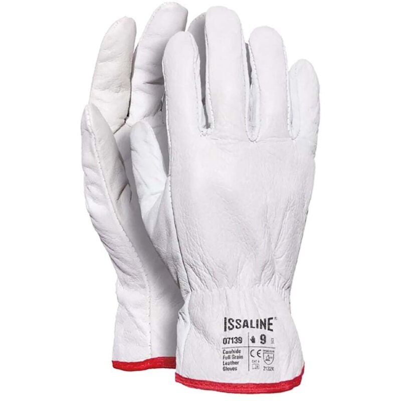 foto del prodotto guanti in pelle fiore da lavoro industrial starter 07139 bianchi 8 m bianco