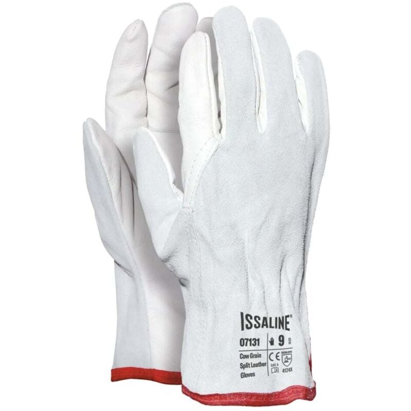 foto del prodotto guanti in pelle fiore top industrial starter 07131 con dorso in crosta 10 xl bianco