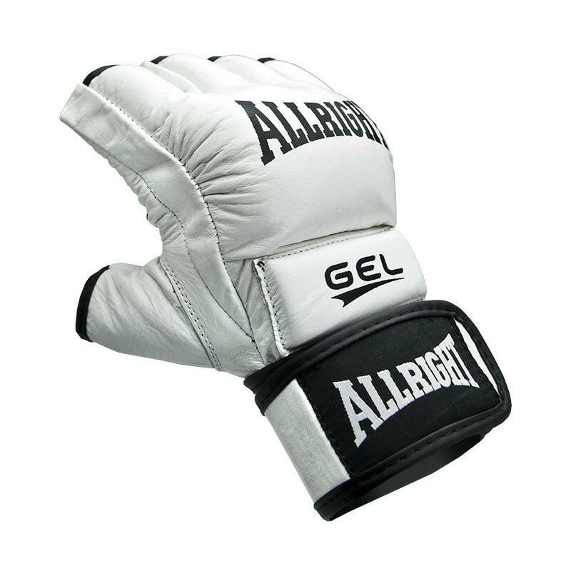 foto del prodotto guanti in pelle mma pro, bianchi, taglia xl