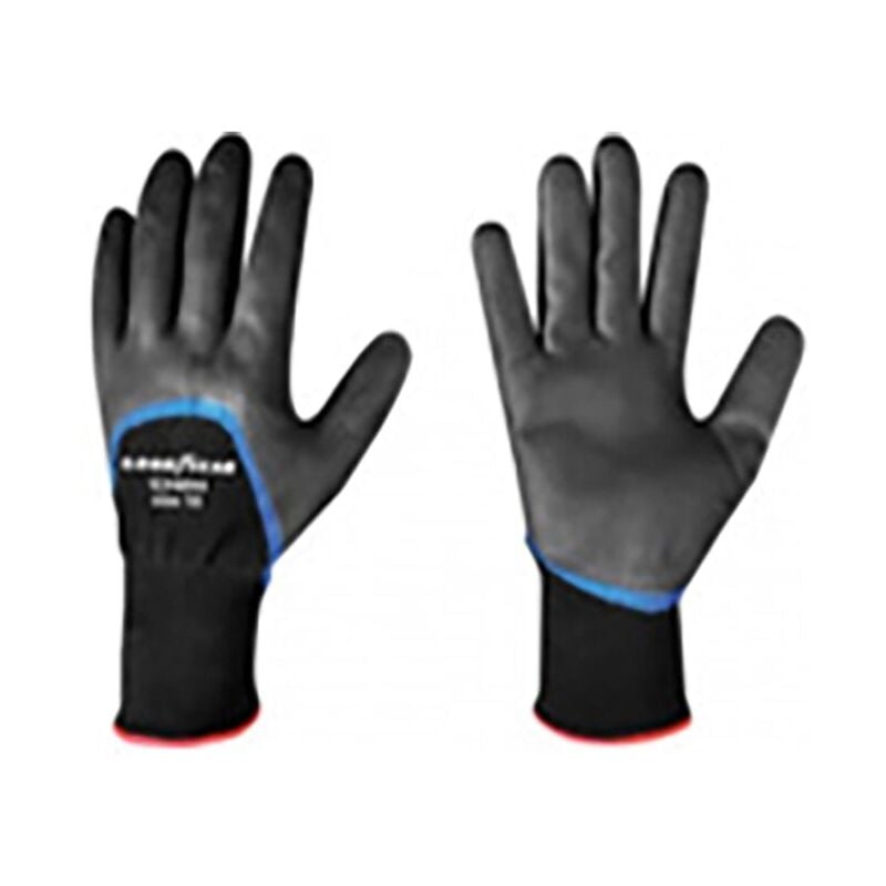 foto del prodotto guanti in spandex e schiuma di nitrile taglia 10 colore nero, guanti da lavoro goodyear