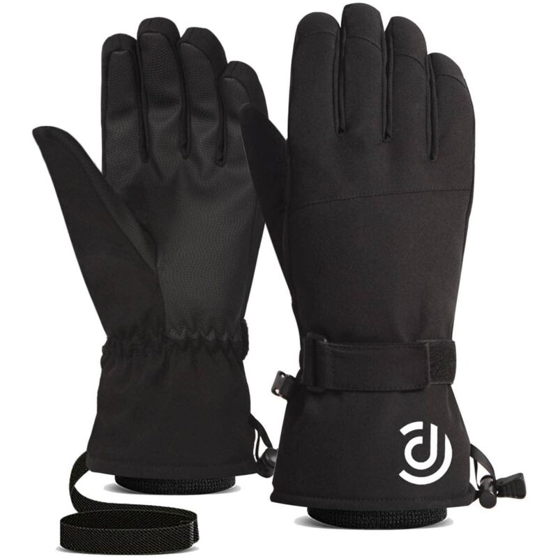 foto del prodotto guanti invernali touchscreen, guanti da sci, guanti invernali bianchi caldi per uomo e donna, guanti touchscreen a cinque dita per ciclismo e sport