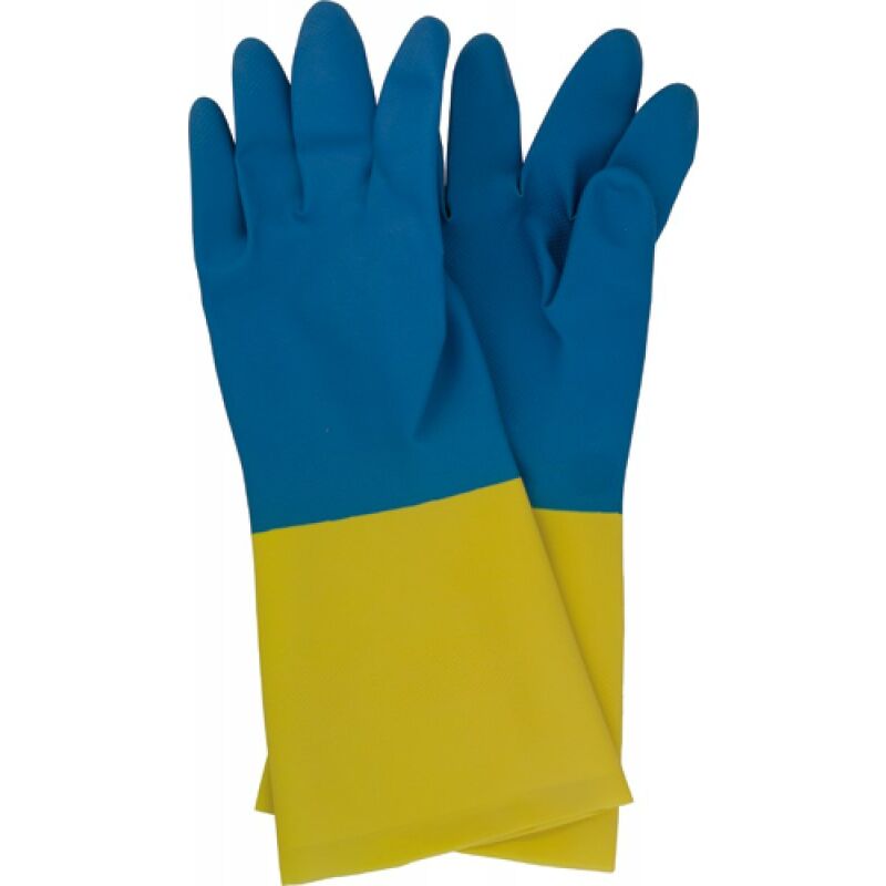foto del prodotto guanti lavoro lattice neoprene tg. 9 maurer giallo blu