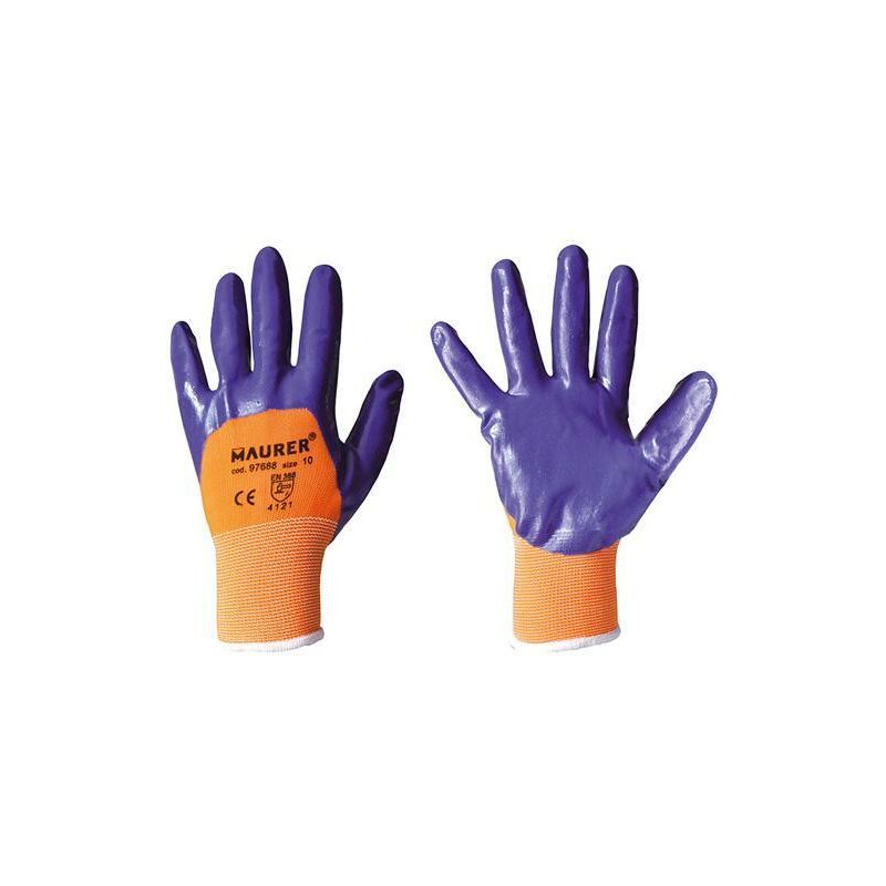 foto del prodotto guanti lavoro nitrile glovex ii tg.10 maurer con polsino