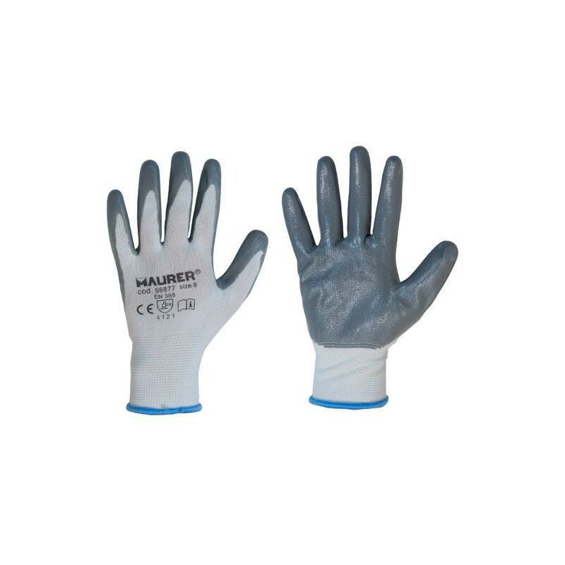 foto del prodotto guanti lavoro nitrile grigio glovex tg. 7 maurer cf. cavali