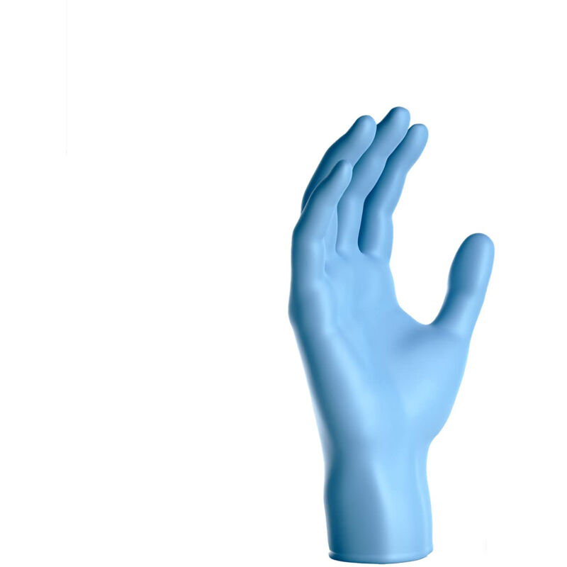 foto del prodotto guanti natural latex, 100 pezzi sacchetti, guanti in nitrile ssenza polvere per estetisti, tatuatori, ambiti medici blu s