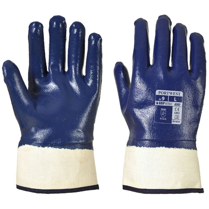 foto del prodotto guanti nbr con manichetta larga blue 11