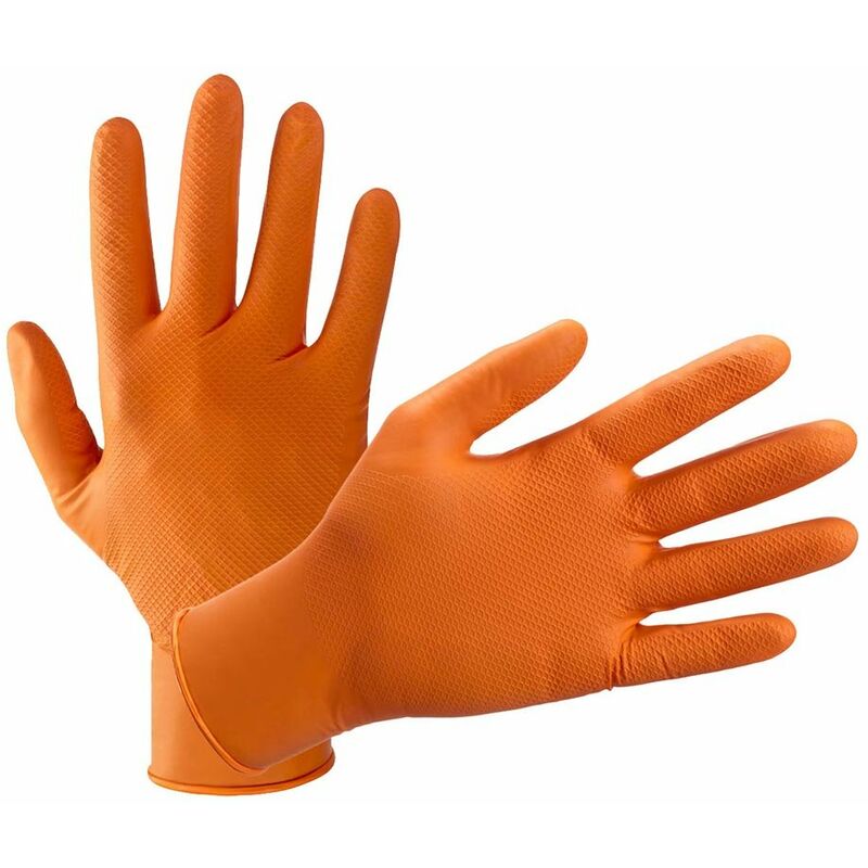 foto del prodotto guanti nitrile arancione conf.10 pz. tg.l