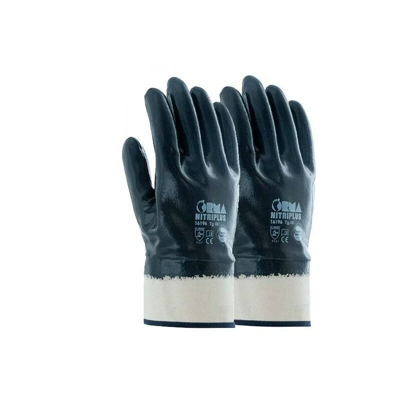 foto del prodotto guanti nitrile blu orma nitriplus 16196 size 10