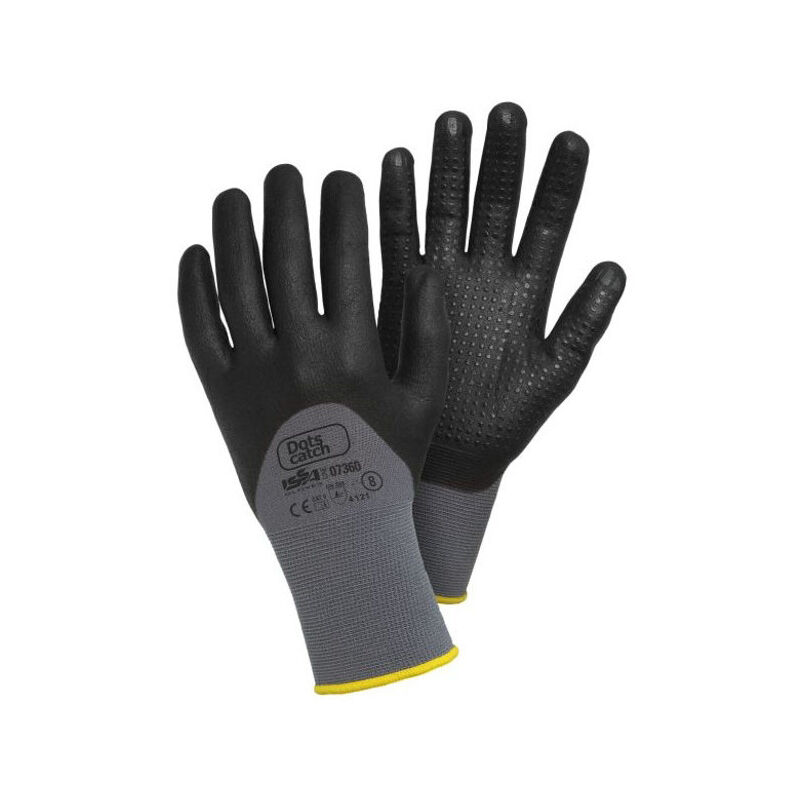 foto del prodotto guanti nitrile dots neri 10 issa