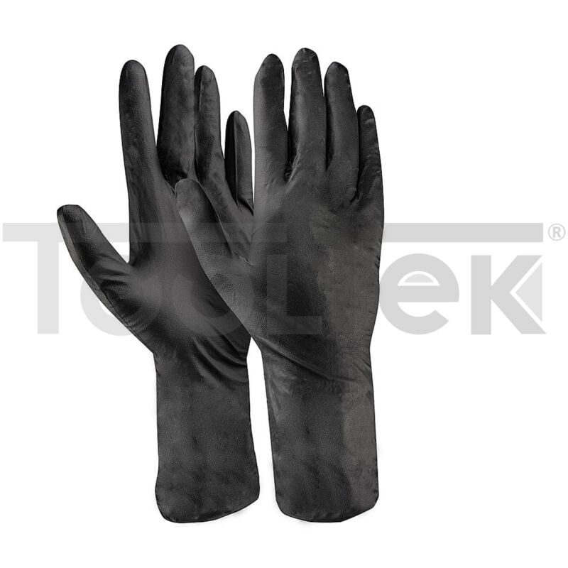 foto del prodotto guanti nitrile monouso neri no lattice no talco no polvere m l xl 100pz, 8 m 