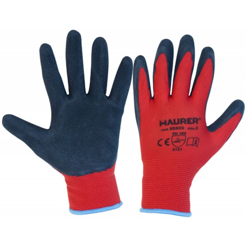 foto del prodotto guanti nylon rosso gripflex tg.8