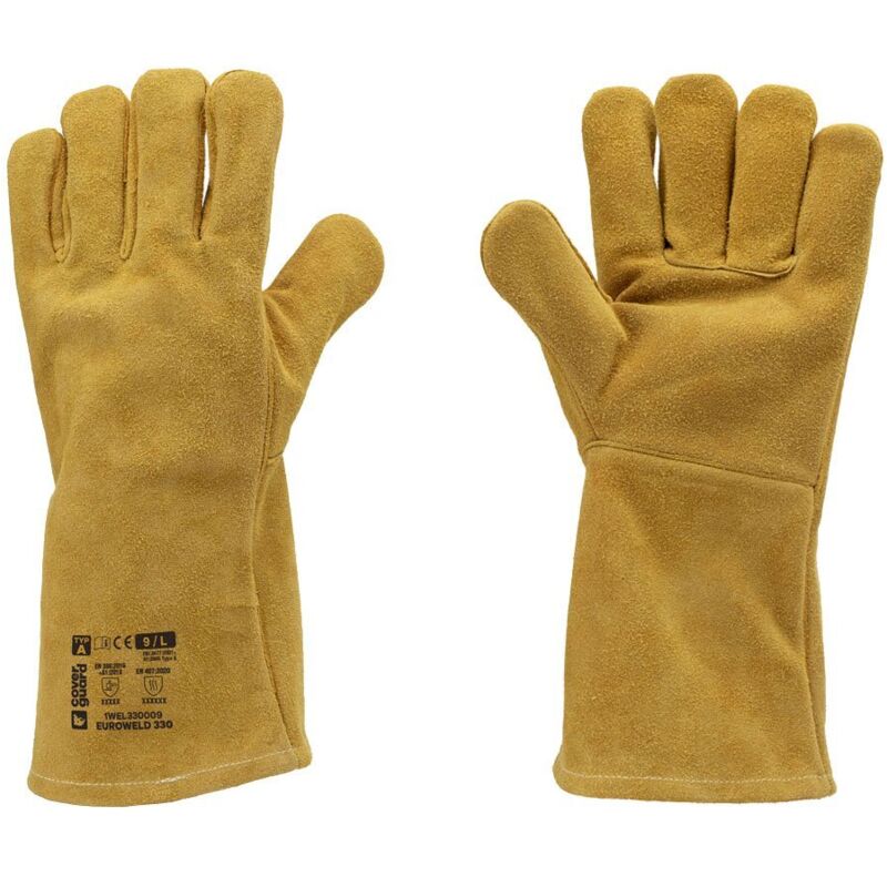 foto del prodotto guanti per saldatori coverguard euroweld 330 ocra yellow