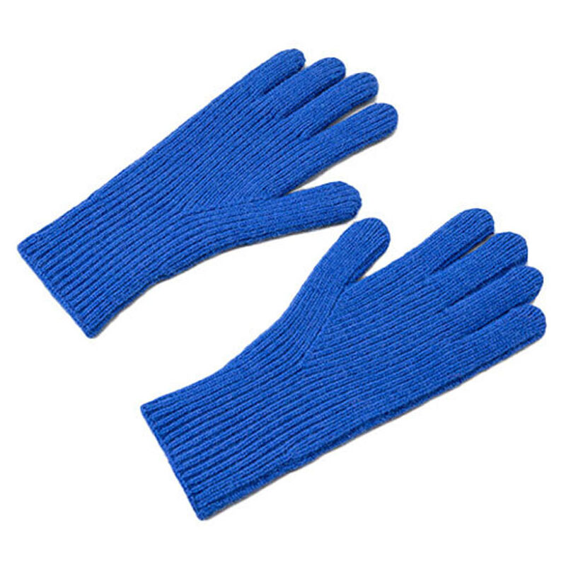 foto del prodotto guanti per telefono in maglia con aperture per le dita, blu unisex