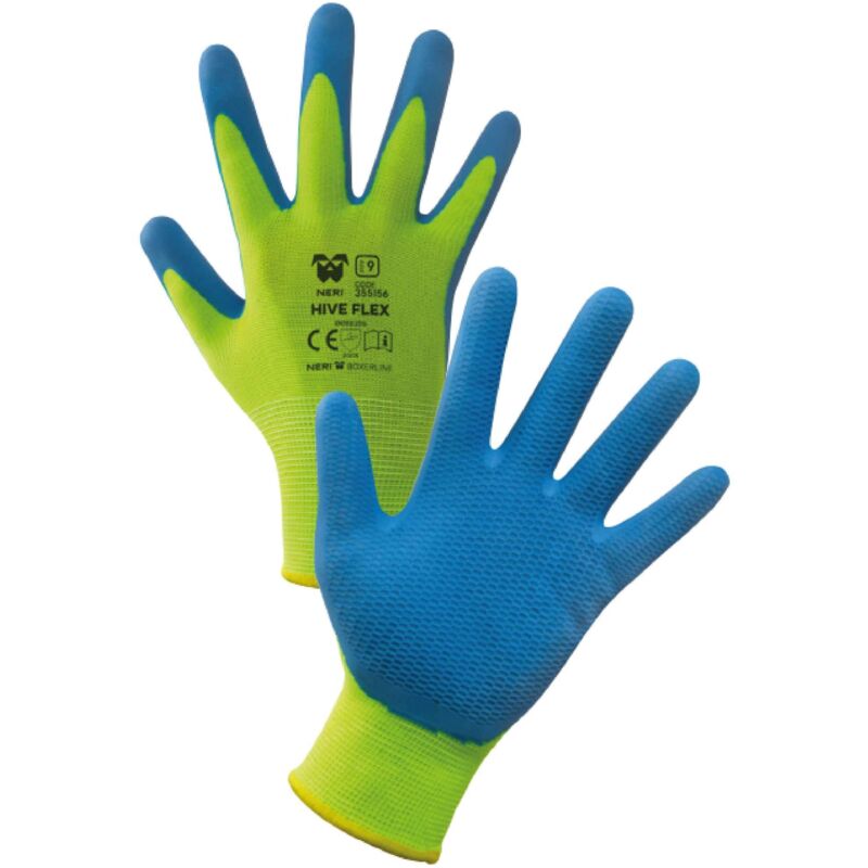 foto del prodotto guanti poliestere lattice hive flex tg. 8 12 pa