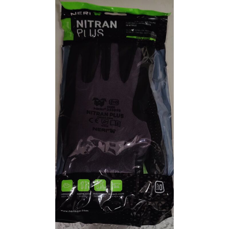 foto del prodotto guanti puntinati so.di.fer nylon e nitrile taglia 10 f72676