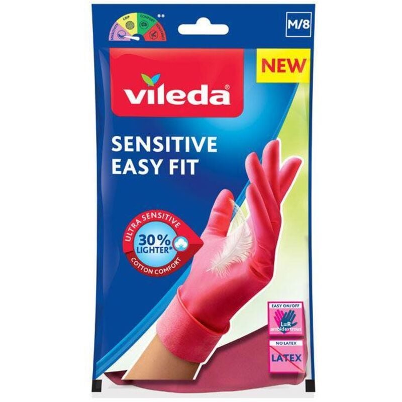 foto del prodotto guanti sensitive easy vileda fit m 8 lattice