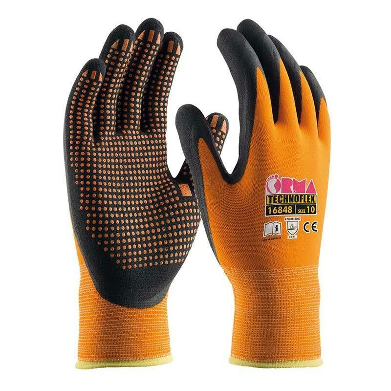 immagine 0 del prodotto guanti technoflex arancio taglia 9