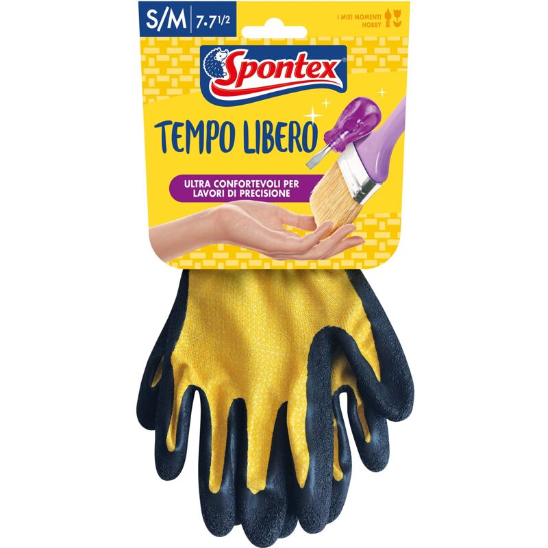 foto del prodotto guanti tempo libero taglia s m spontex