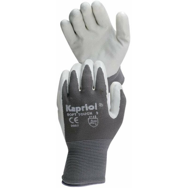 foto del prodotto guanti thin touch grigio taglia 7 ottimo grip e protezione kapriol