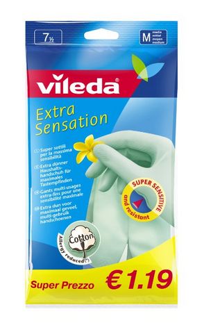 foto del prodotto guanti vileda extra sensitiv medi