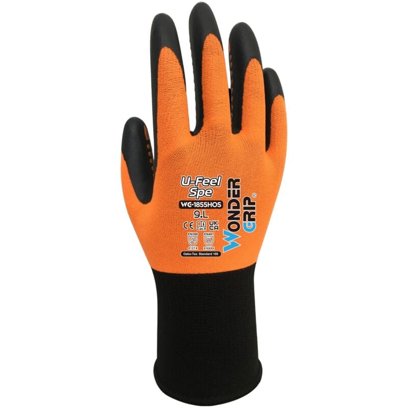 foto del prodotto guanti wg 1855hos u feel spe arancio 10 xl wonder grip