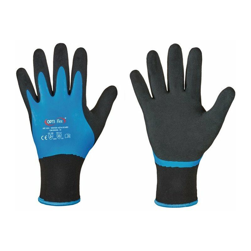 foto del prodotto guanti winter aqua guard taglia 8 nero blu en 388.en 511 psa ii optiflex per 12 