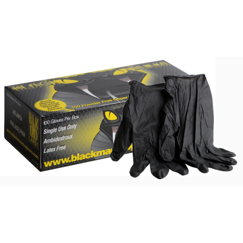 foto del prodotto guanto black mamba nitrile std scatola da 100 taglia m 7 8