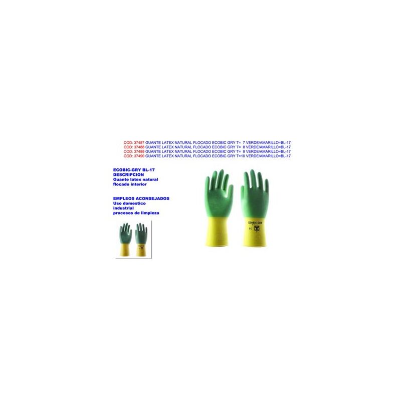 foto del prodotto guanto chimico sulfatar nitrile lattice ecobic grigio t 7bl 17 3l