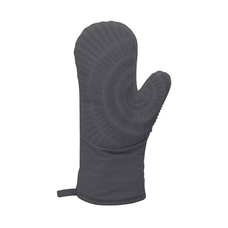 foto del prodotto guanto da cucina cotone e silicone nero 33 cm lacor