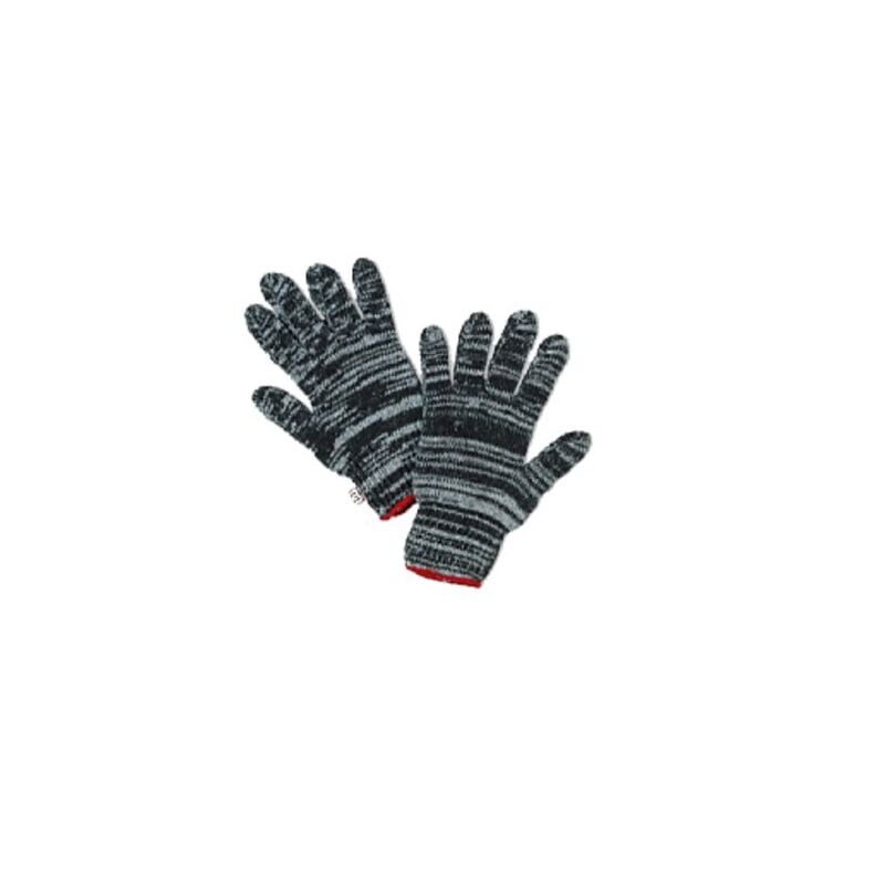 foto del prodotto guanto in cotone grigio e bianco con polsino elastico 688pg