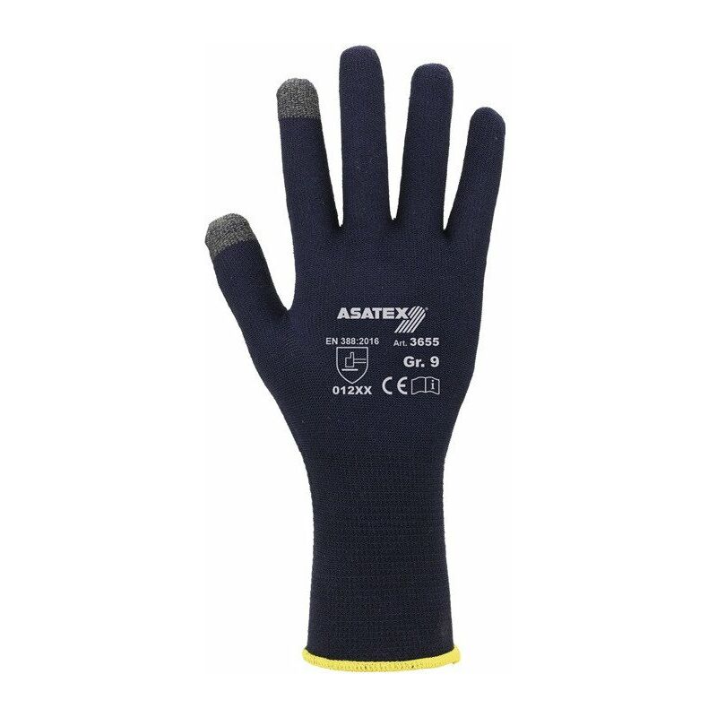 foto del prodotto guanto in maglia fine per smartphone e touchscreen taglia 7, blu scuro per 12 