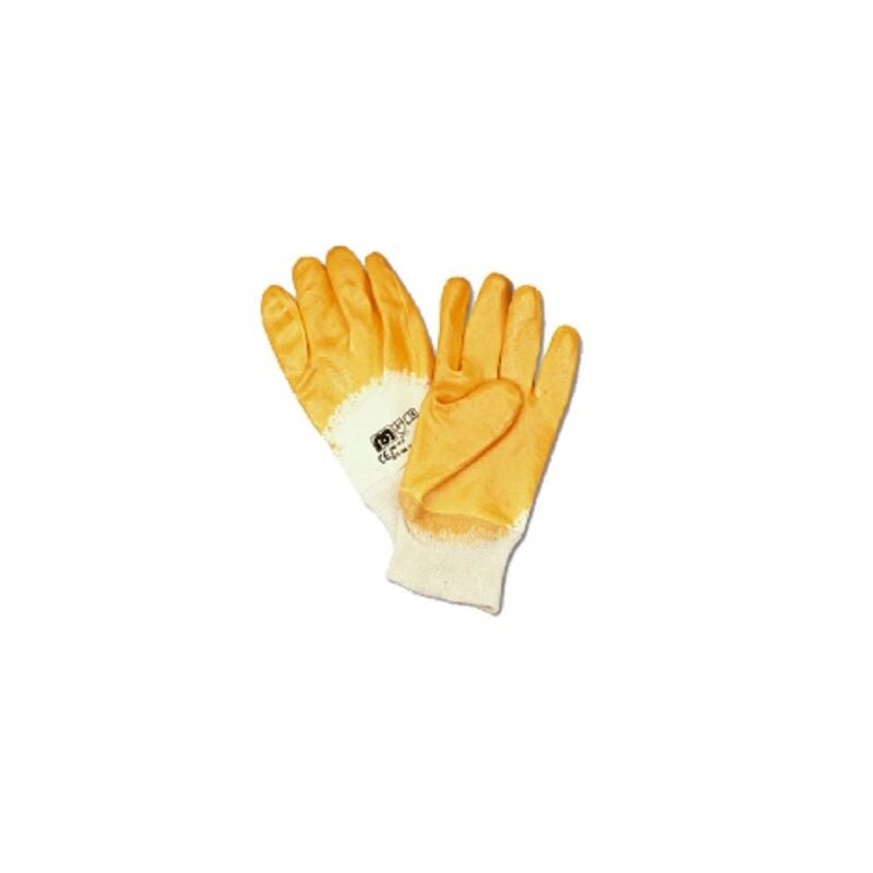 foto del prodotto guanto in nitrile giallo con cotone 688ntf 7