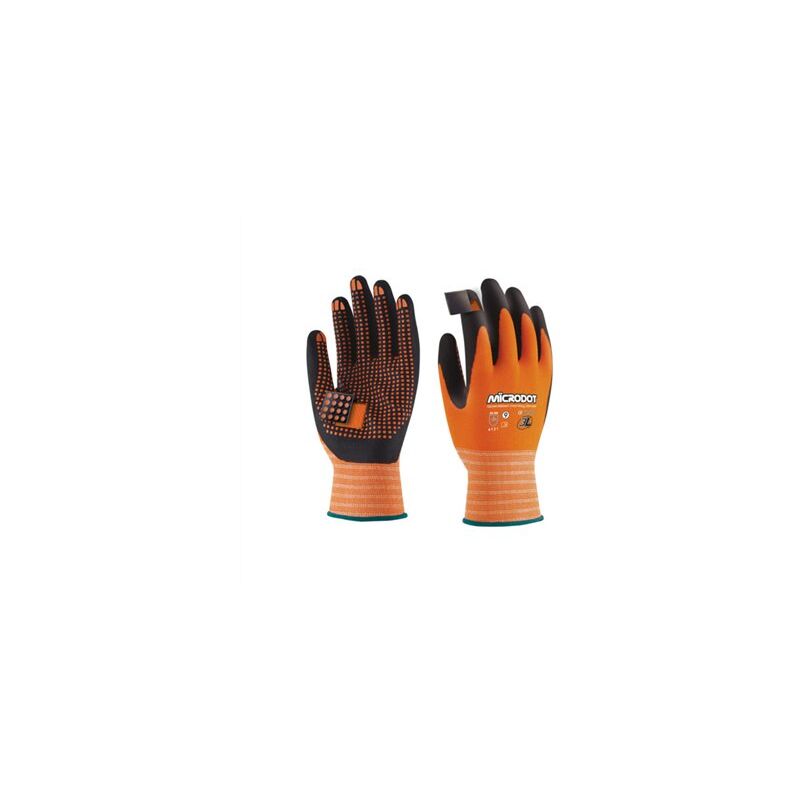 foto del prodotto guanto in nitrile microdot extra large taglia 10 3l