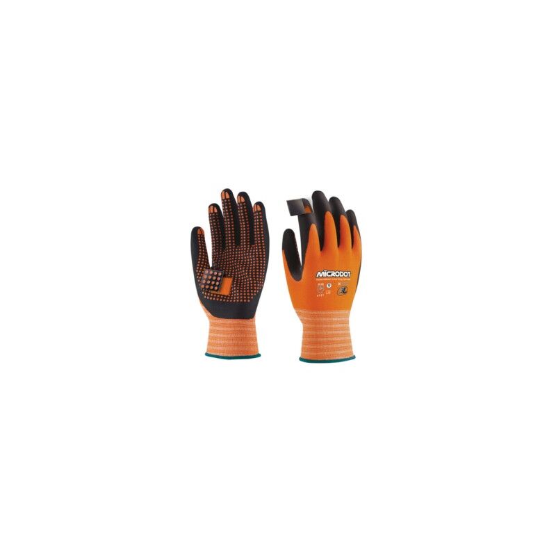 foto del prodotto guanto in nitrile microdot taglia piccola 7 3l