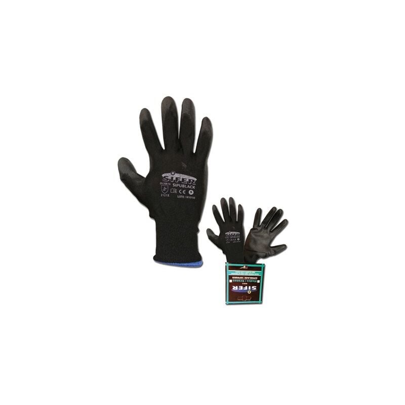 foto del prodotto guanto in poliuretano sifer nylon nero t 8si765 sipublack hades