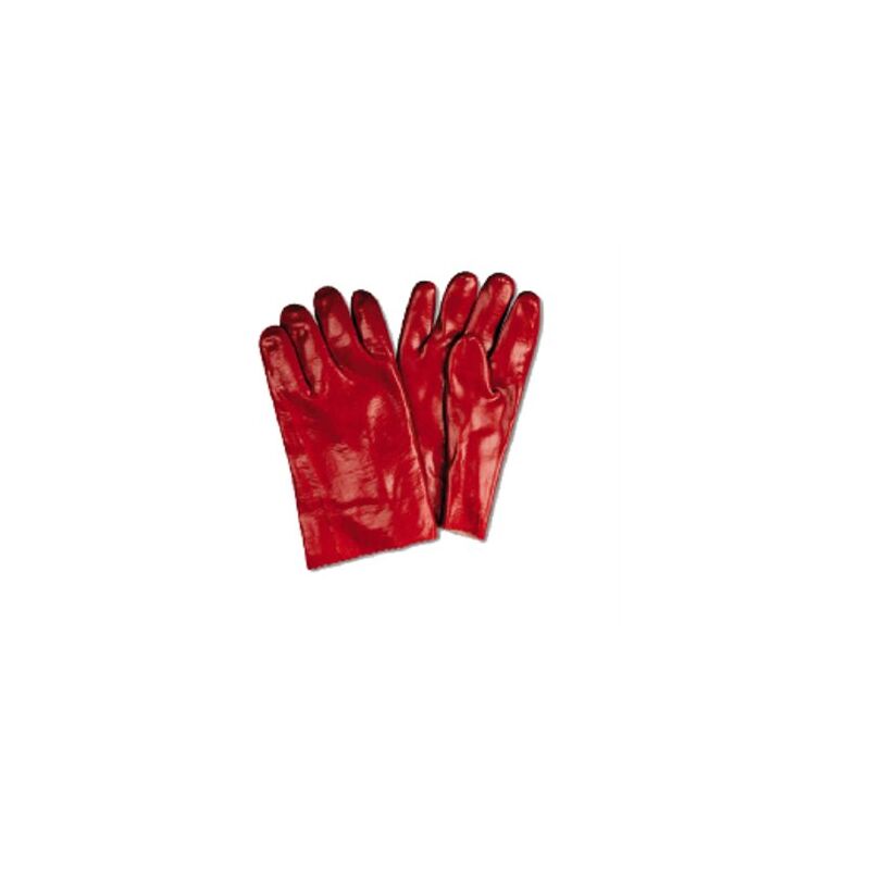 foto del prodotto guanto in pvc impermeabile rosso 27 cm 688pvc27