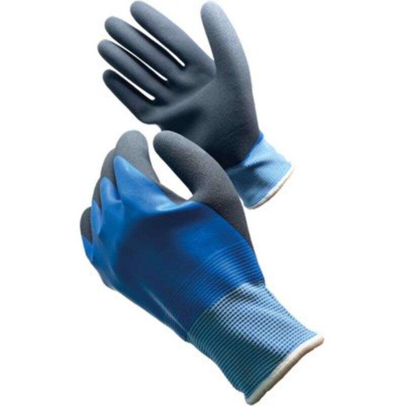 foto del prodotto guanto lattice schiumato blu workit maglia leggera sintetica blu 10 12 paia