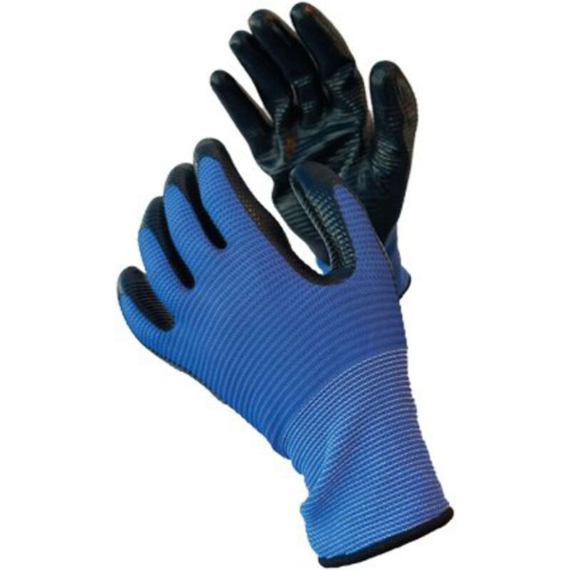 foto del prodotto guanto nitrile crinkle workit maglia leggera sintetico blu 11 12 paia