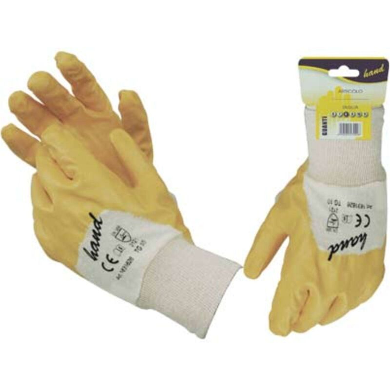 foto del prodotto guanto nitrile nbr giallo workit maglia cotone bianco 9 12 paia