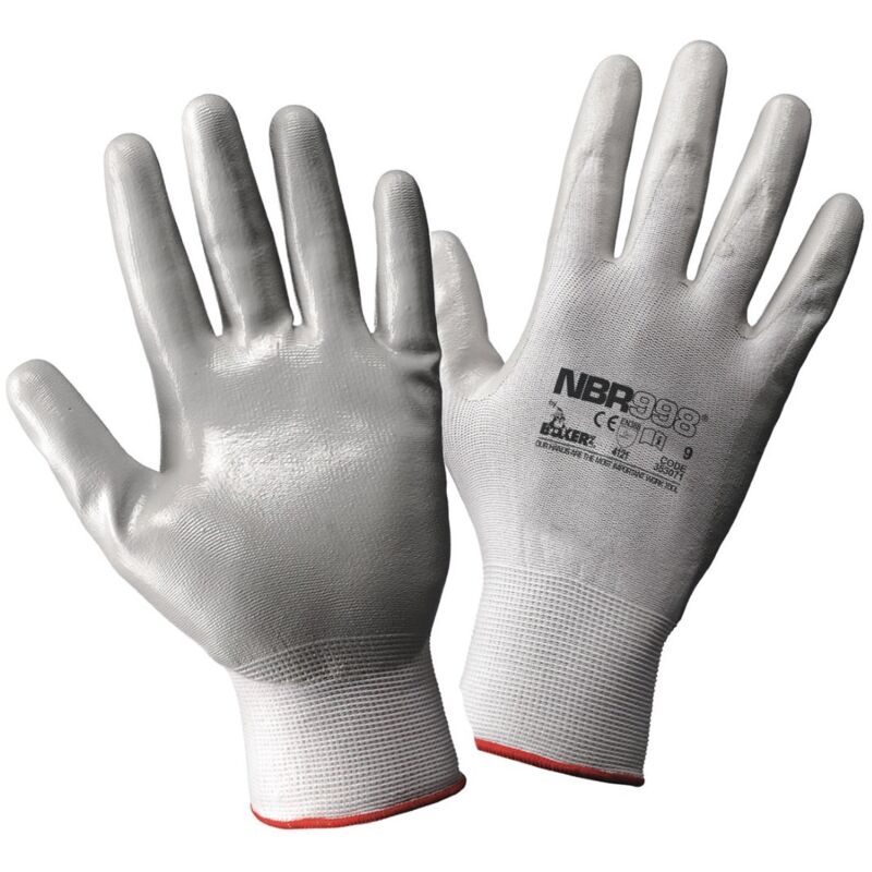 foto del prodotto guanto nylon nitrile grigio en 388 tagli set 5 pezzi fab