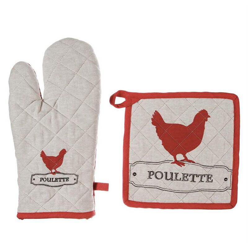 foto del prodotto guanto presina multicolore gallina h30cm atmosphera cr ateur d int rieur