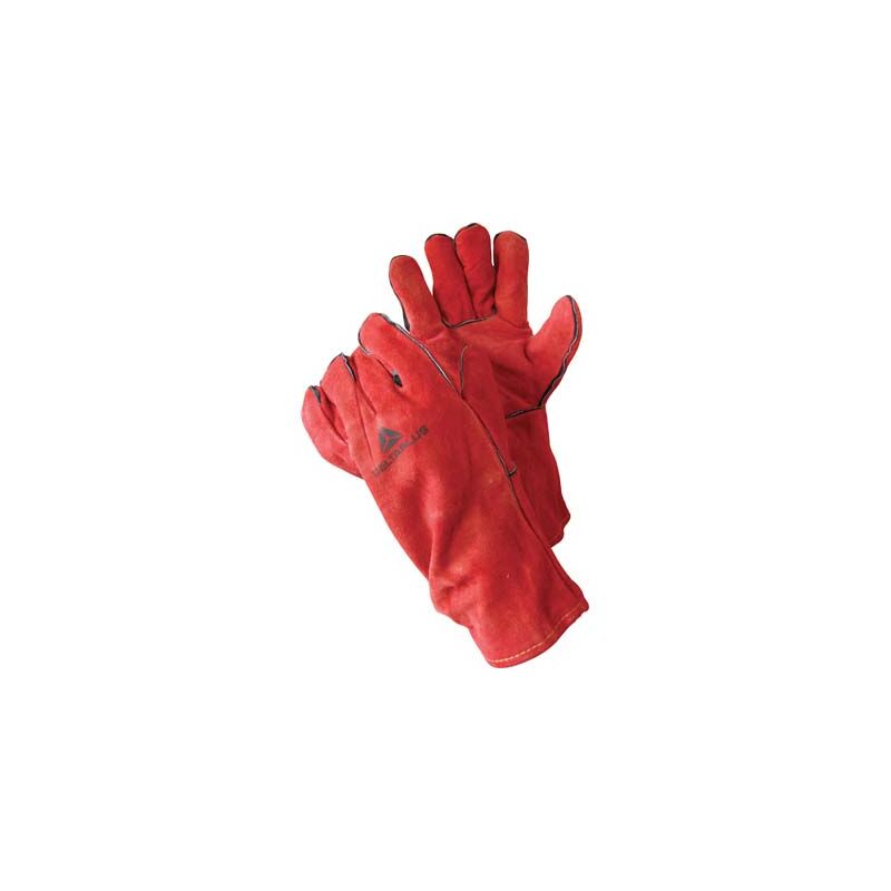 foto del prodotto guanto saldatore crosta bovino rosso 10 h.cm 35
