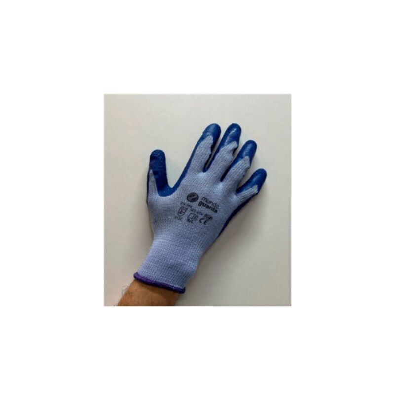 foto del prodotto guanto sifer in lattice ruvido e cotone antitaglio blu t 11 sieco golia