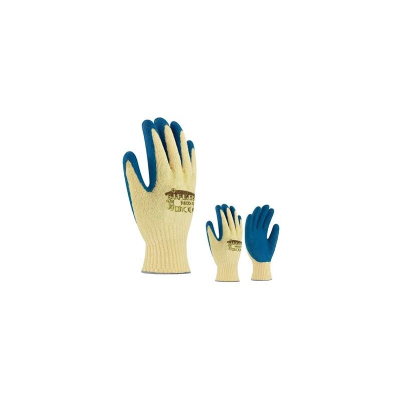 foto del prodotto guanto sifer in lattice ruvido e cotone antitaglio blu t 9 sieco goliat