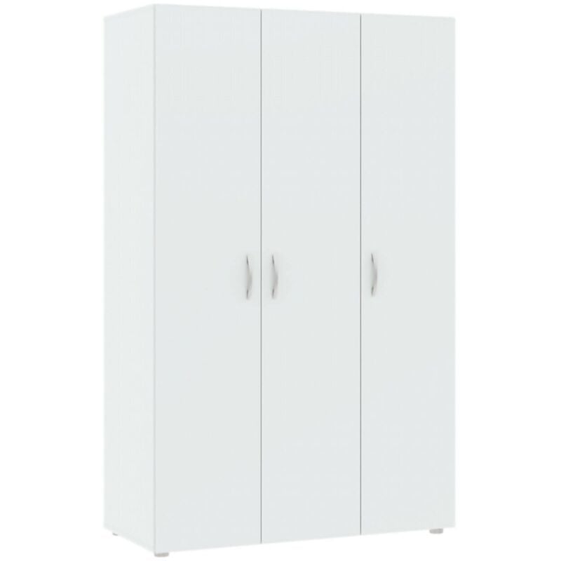 foto del prodotto guardaroba 3 ante dublino, mobile camera da letto, cabina armadio portabiti, armadio appendiabiti, 111x52 h179 cm, bianco dmora