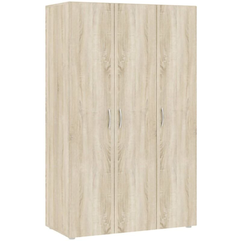 foto del prodotto guardaroba 3 ante dublino, mobile camera da letto, cabina armadio portabiti, armadio appendiabiti, 111x52 h179 cm, rovere - dmora